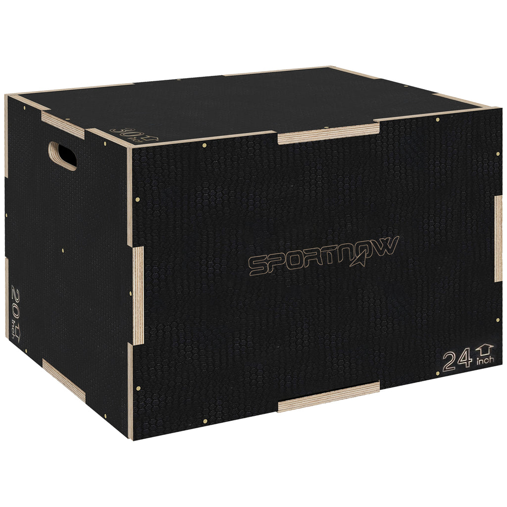 Box Jump pliométrie 3 en 1 boîte à saut musculation fitness pour box training en bois, 41/51/61 cm
