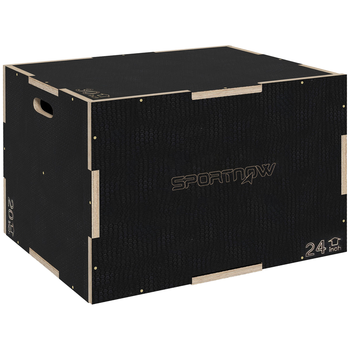 Box Jump pliométrie 3 en 1 boîte à saut musculation fitness pour box training en bois, 41/51/61 cm
