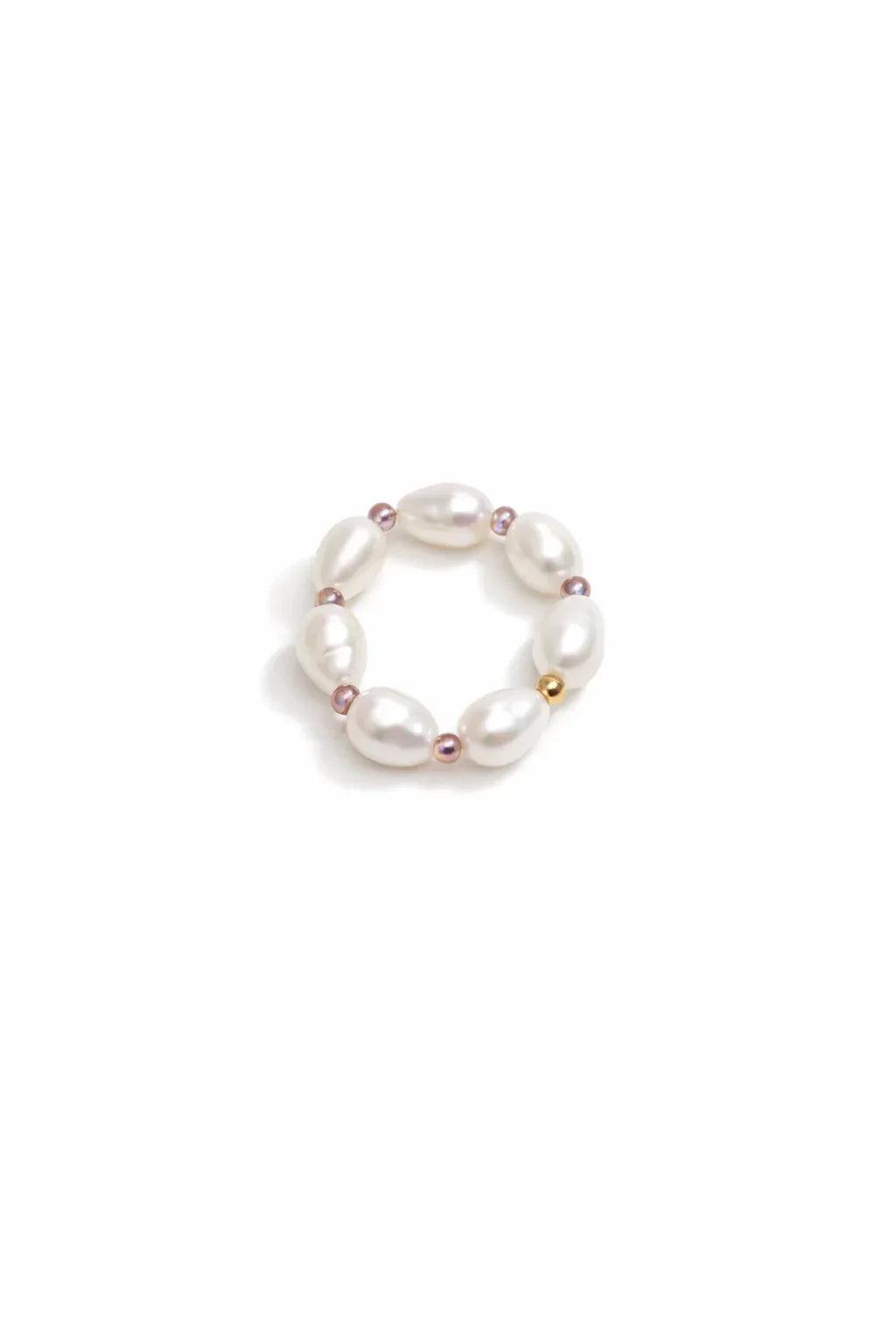 Bague Straw en perles de culture
