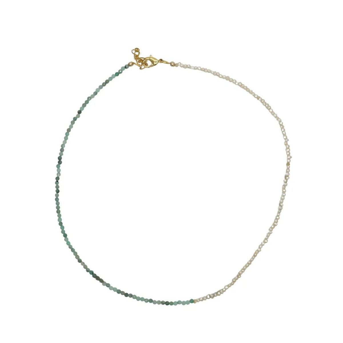 Collier Emmie bi-matière en perles de culture