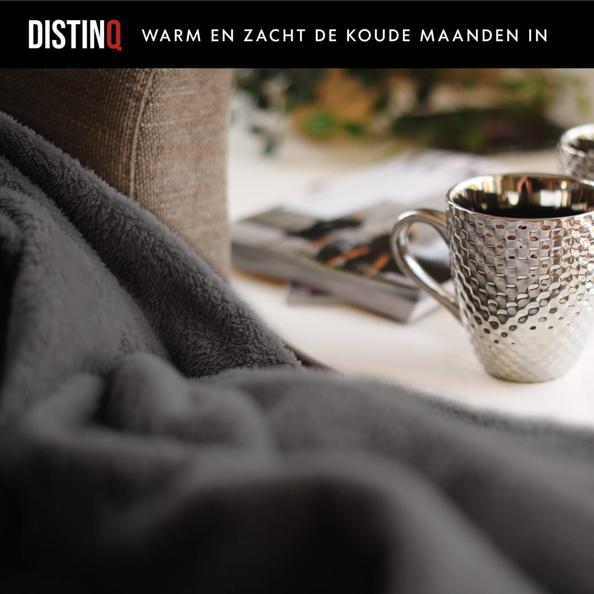 DistinQ Elektrisch deken Grijs 2
