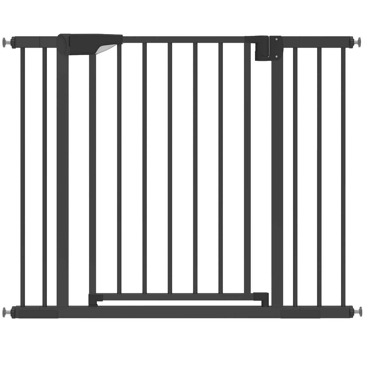 Barrière de sécurité pour chiens et bébés 76 à 102 cm avec extension fixation par pression sans perçage blanc