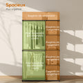 Armoire de rangement, penderie portable avec 3 barres de suspension et 4 étagères, 142 x 43 x 185 cm, noir