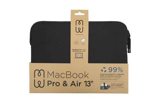 Housse MacBook Pro/Air 13 Basics ²Life Noir/Blanc