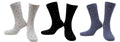 Chaussettes Sans Compression Adaptées aux Diabétiques - Gris, Noir (3 paires)
