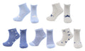 Chaussettes Sans Couture Garçon Coton Écologique - Blanc, Bleu (5 paires)