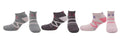 Socquettes Sans Couture Crazy Touch Coton Écologique - Gris, Mauve, Rose (3 paires)