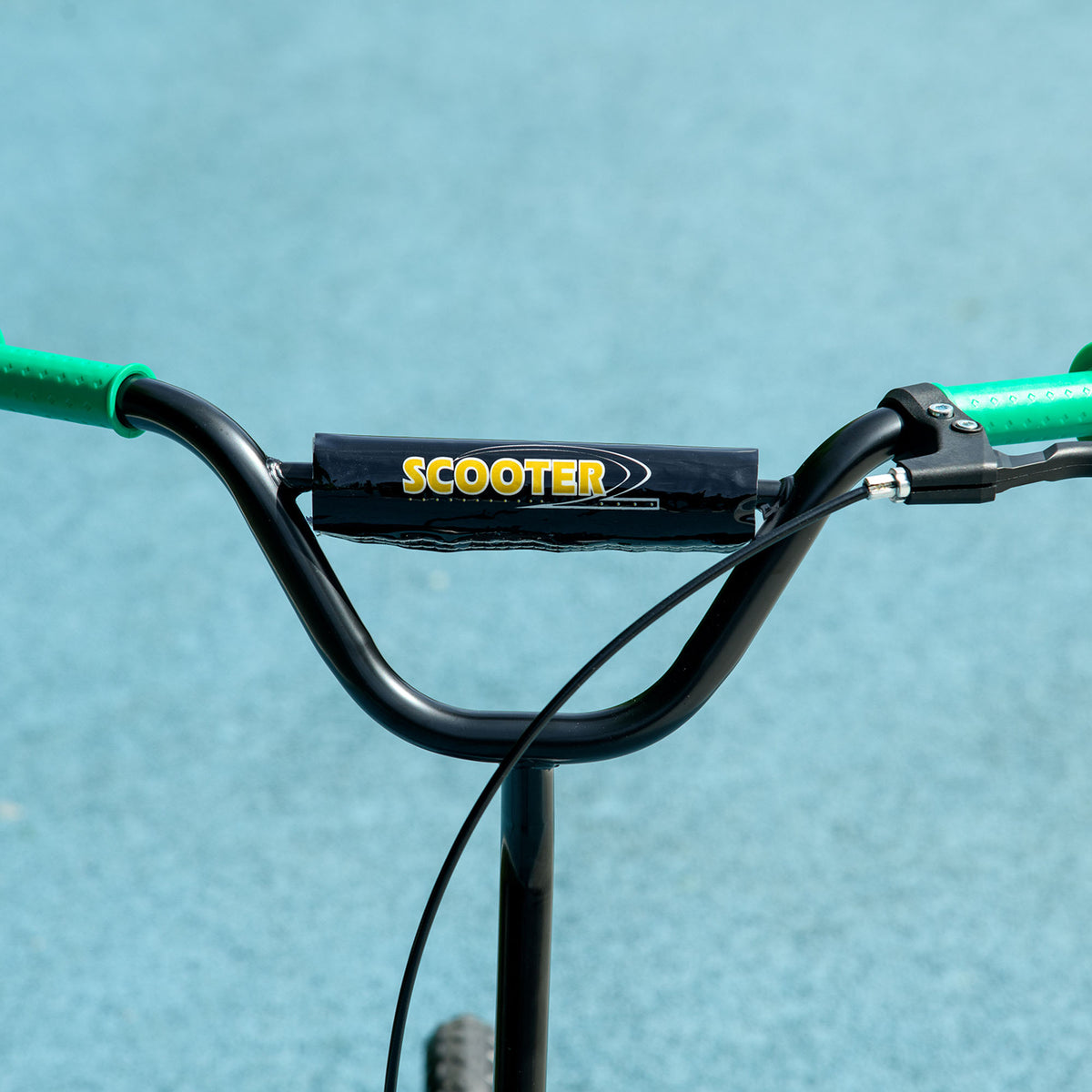 Trottinette patinette scooter enfant grandes roues de 6 à 12 ans hauteur réglable frein arrière béquille vert