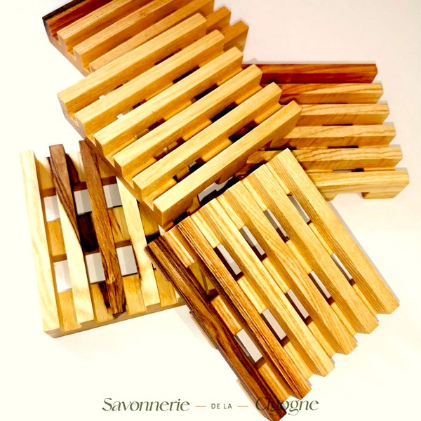 Porte savon bois