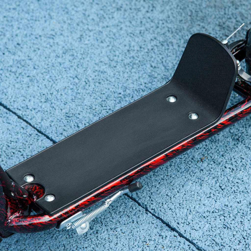 Trottinette patinette scooter enfant grandes roues de 6 à 12 ans hauteur réglable frein arrière béquille rouge
