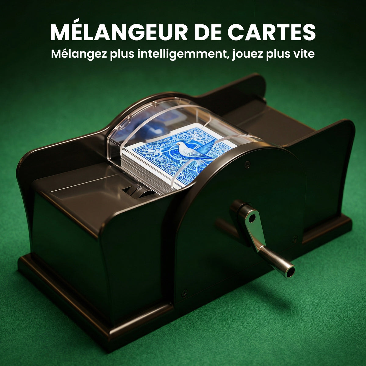 Mallette de poker coffret de poker complet 500 jetons, boîtier en ABS, cartes à jouer, dés, dealer, tapis, clés