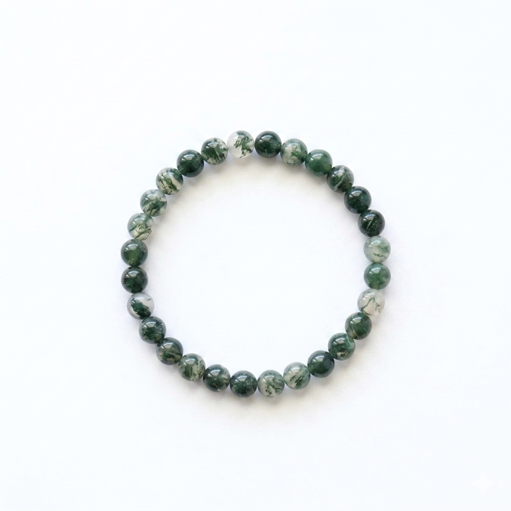 Bracelet en Agate mousse