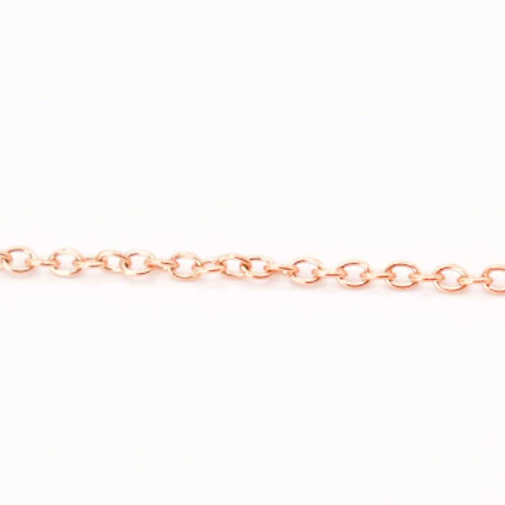 Chaîne forçat acier inoxydable doré et plaqué Or 18k