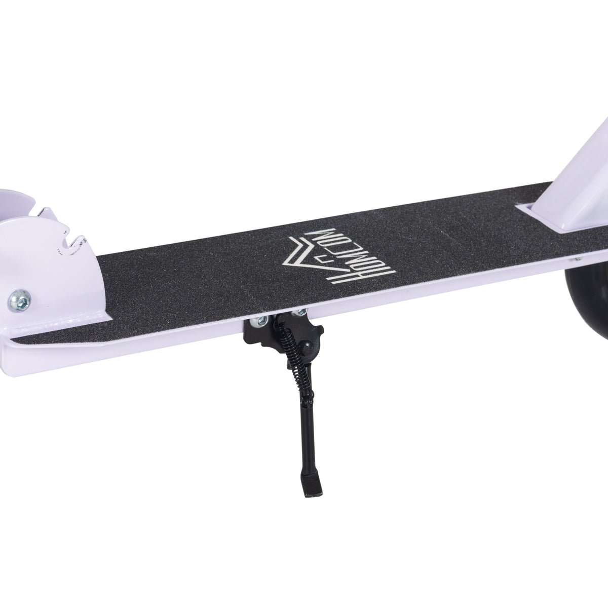 Trottinette Pliable Hauteur Guidon réglable sur 4 Niveaux système de freinage arrière pour enfant adolescent pois max. 100KG dim. 88L x 37l x 75-100H cm Blanc