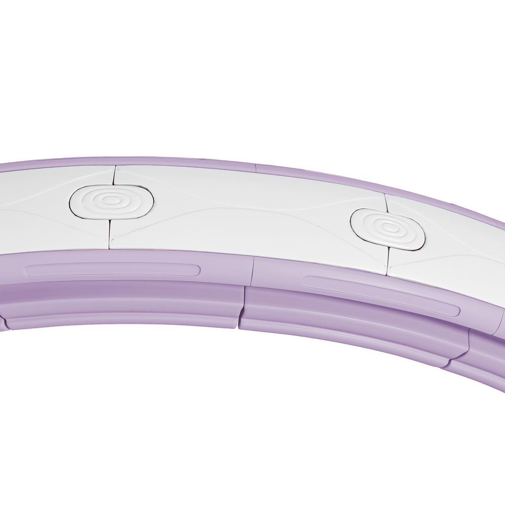 Hula hoop cerceau avec picots de massage ajustable 76-113 cm de tour de taille 16 segments amovibles 139x4,5cm violet