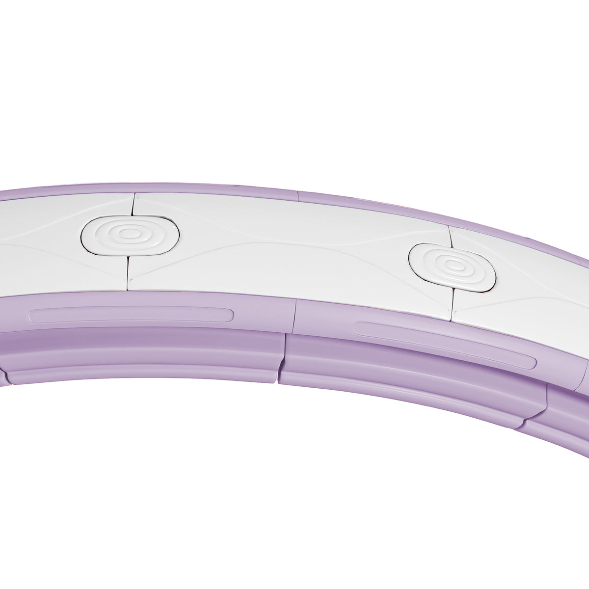Hula hoop cerceau avec picots de massage ajustable 76-113 cm de tour de taille 16 segments amovibles 139x4,5cm violet