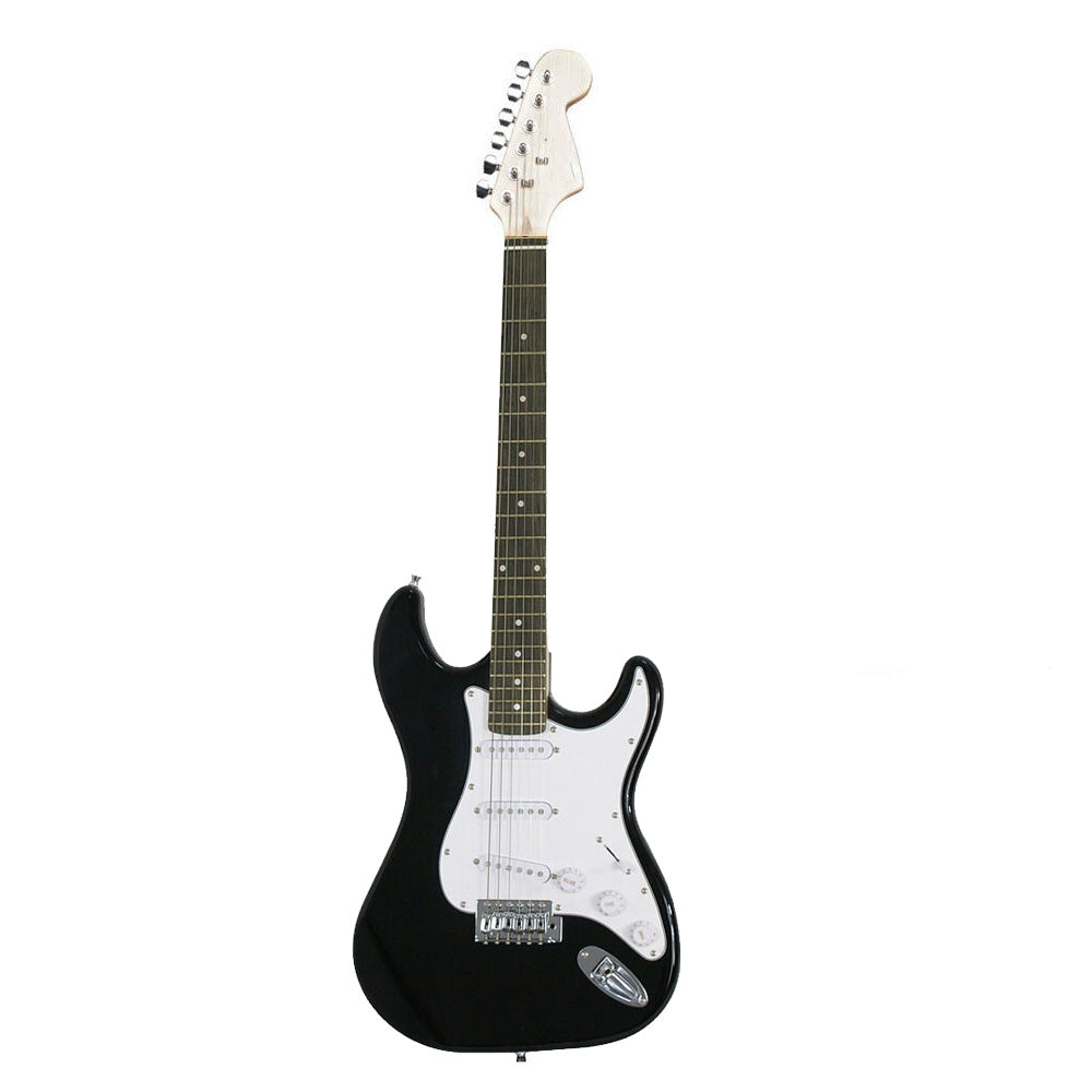 Elektrický gitarový set pre začiatočníkov so zosilňovačom navyše- čierny