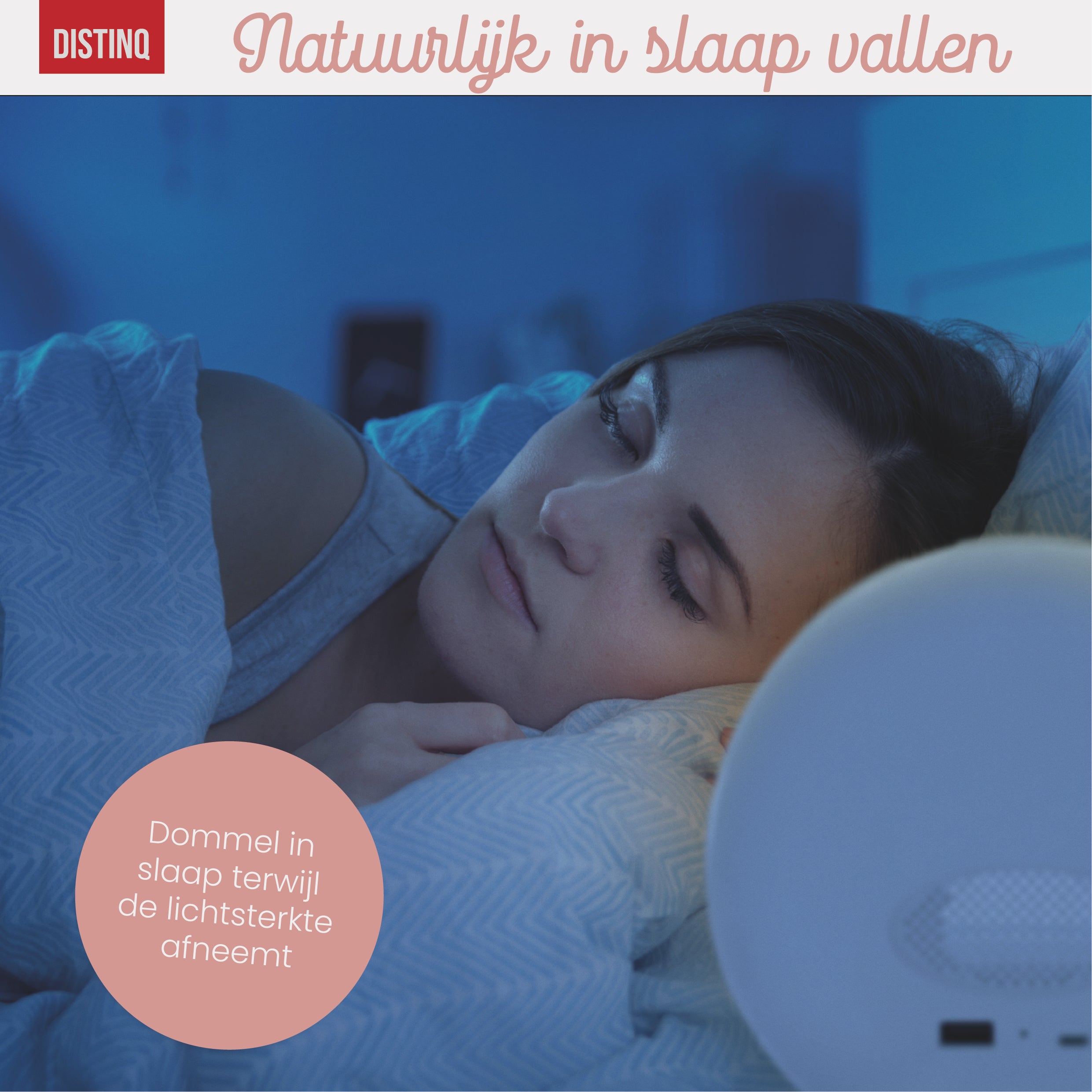 DistinQ Wake-Up light WiFi White