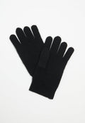 Gants unisex en cachemire 4 fils noir - UNI 4
