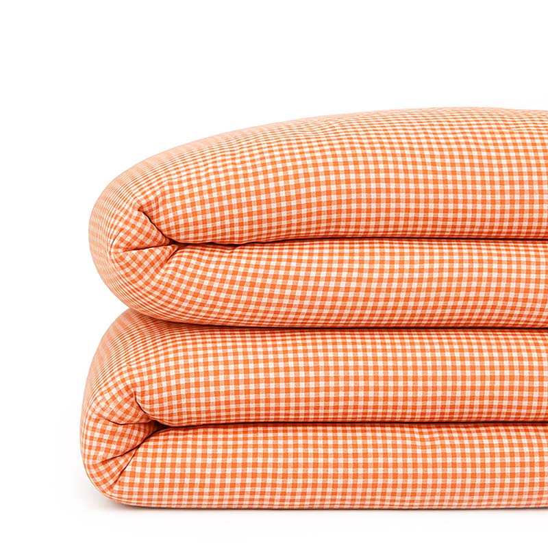 housse de couette en coton bio vichy papate