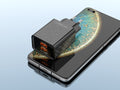 Techancy Carregador Usb 2.4A Preto  TA2758, 2usb Output, Chip Inteligente Integrado, Carregamento Simultâneo Multi-Device