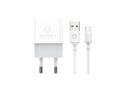 Techancy Carregador Usb Para Telemóvel Branco TA2776, Carregamento Estável 5v-1a Com Conjunto De Cabos Usb-Tipo-c 1m