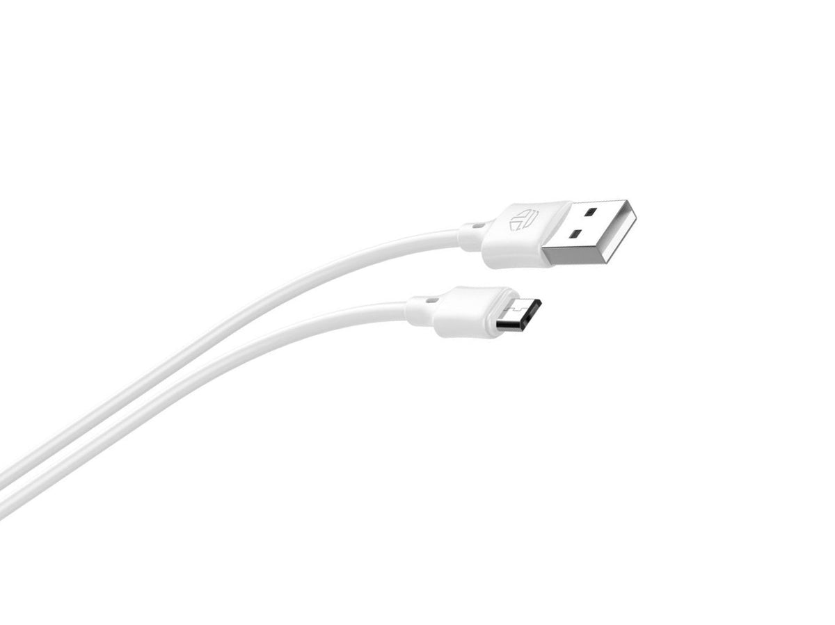 Techancy Cabo De Carregamento 3m Usb-Micro Branco TB1708, Carregamento Rápido De 2,4 A, Carregamento De Longo Alcance 3m