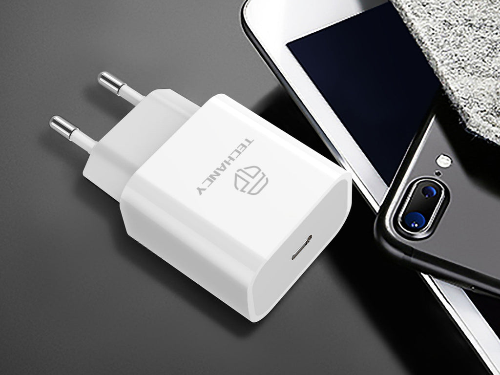 Techancy Carregador Pd 18w TA2775, Carregamento Rápido De 3A, Compacto E Portátil, Adequado Para Muitos Dispositivos