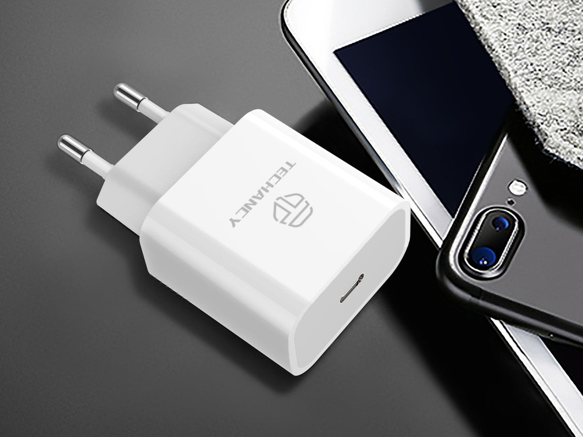 Techancy Carregador Pd 18w TA2775, Carregamento Rápido De 3A, Compacto E Portátil, Adequado Para Muitos Dispositivos