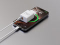 Techancy Carregador Rapido 20W PD3.0 Dupla Porta USB-C+USB-A Cabo 1m 60W Para iPhone/Samsung/Tablet Seguro e Duravel
