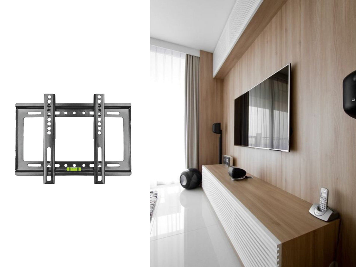 Suporte de parede para TV Techancy, 20 kg, TI2287, compatível com TVs de 26 a 43 polegadas, preto