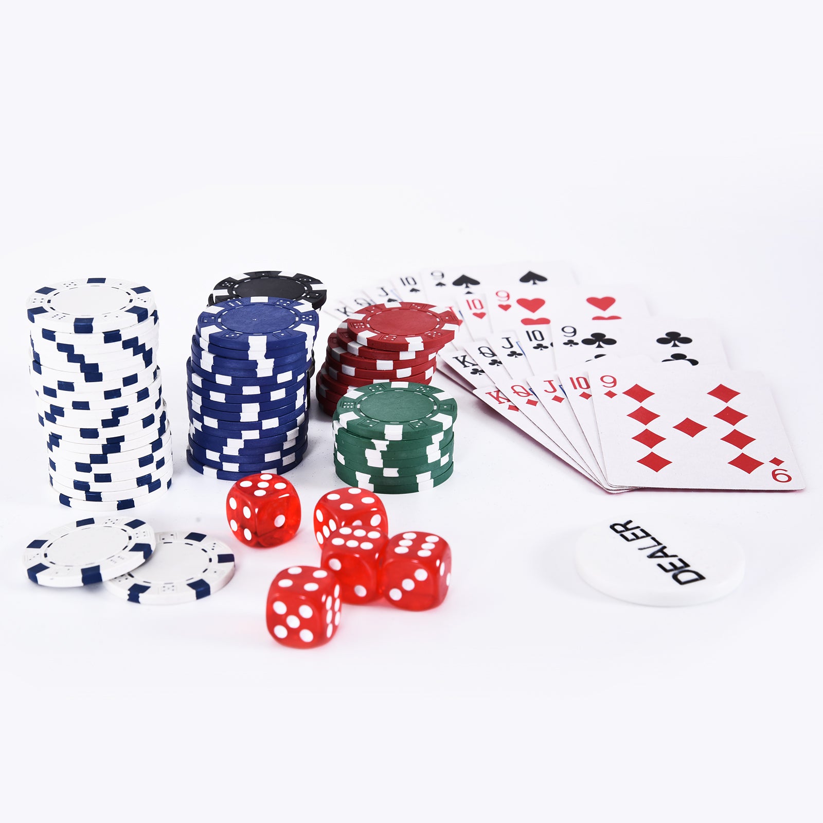 Mallette de Poker Coffret de Poker Complet avec 300 jetons 2 Jeux de Cartes + 2 clés Aluminium