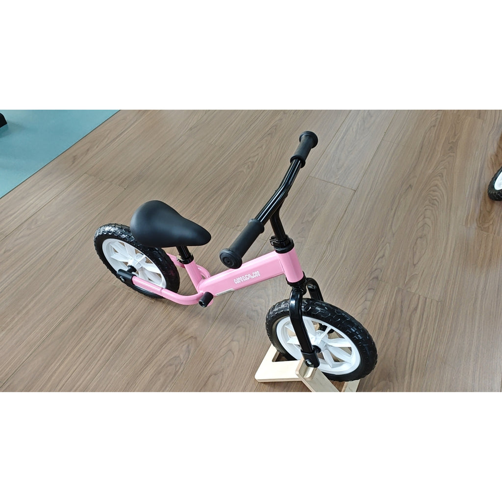 Draisienne Enfant 2-5 Ans, Roues Lumineuses, Siège Guidon Réglables, Pneus EVA Silencieux, Charge 50kg, 84x40x57cm, Rose