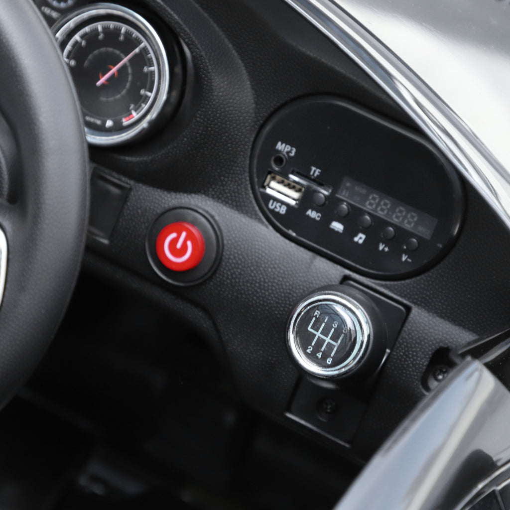 Voiture électrique Enfants 6 V 3 Km/h Max. Effets sonores et Lumineux télécommande Incluse Noir BMW 6 GT