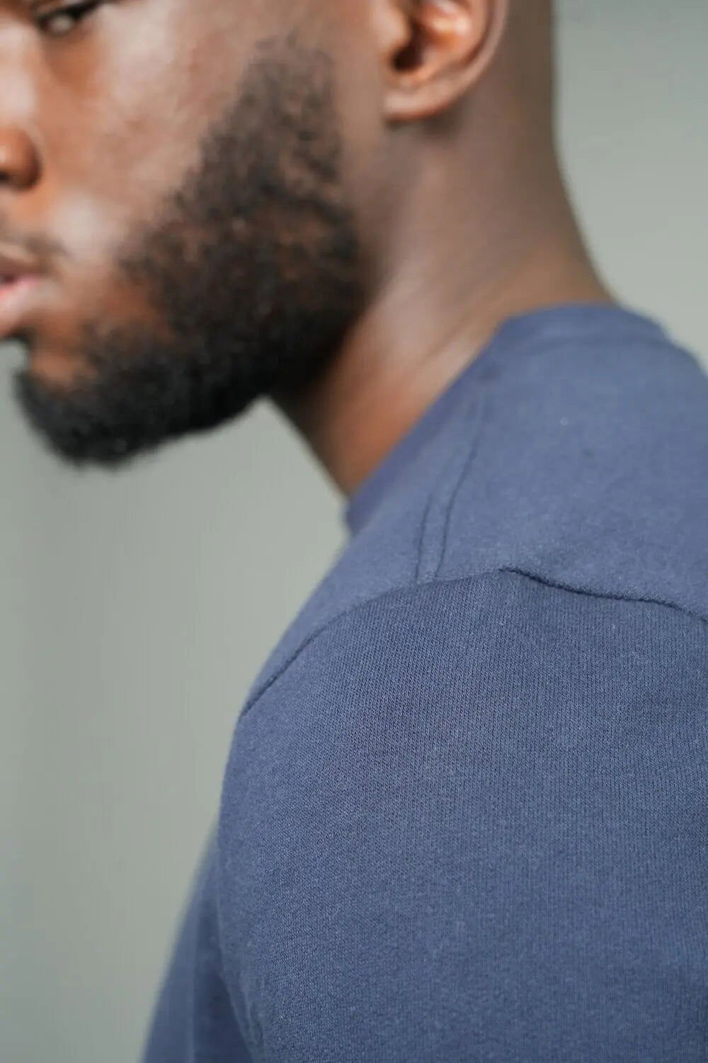 Blue Organic Cotton Sweatshirt – Made in France