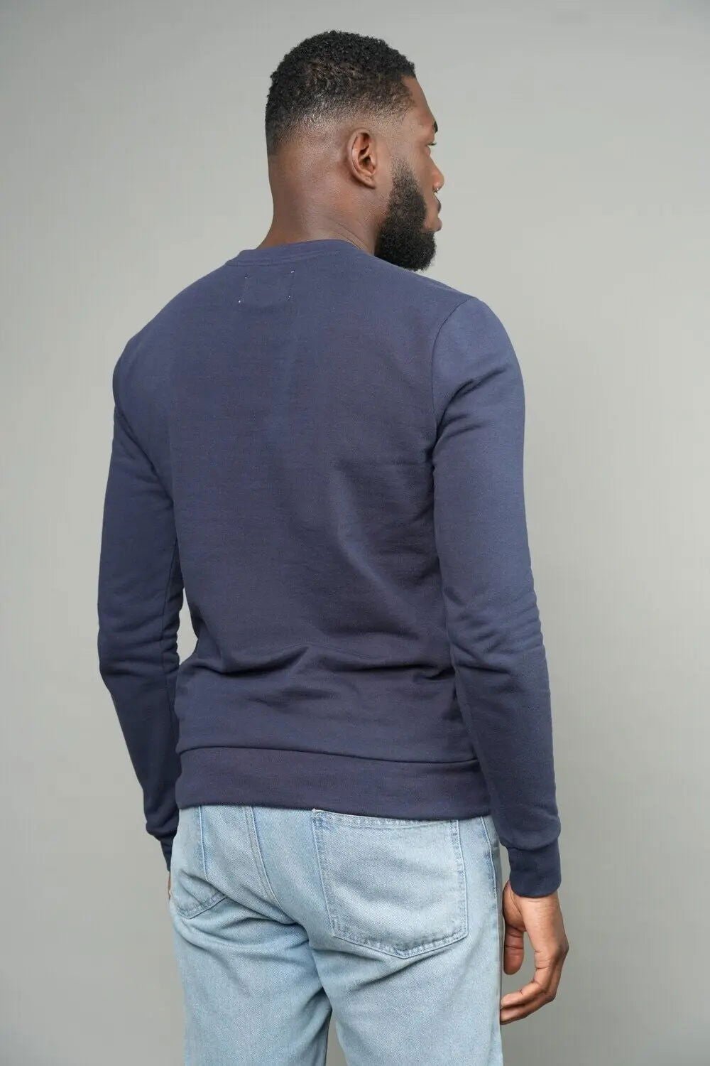 Blue Organic Cotton Sweatshirt – Made in France