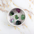 Multicolored Fluorite rolled stone