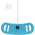 Balançoire enfant extérieur et intérieur avec corde réglable, mousqueton, charge max. 70 kg, bleu