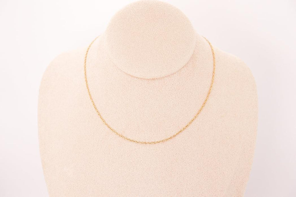 Chaîne forçat acier inoxydable doré et plaqué Or 18k
