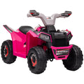 Quad électrique pour enfants véhicule à batterie 6V avec marche avant et arrière 70L x 41,5l x 48,5H cm Rose
